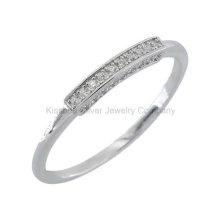 Pure Sterling Silver Jewelry Finger Ring Elegant Lady Ring (KR3065)